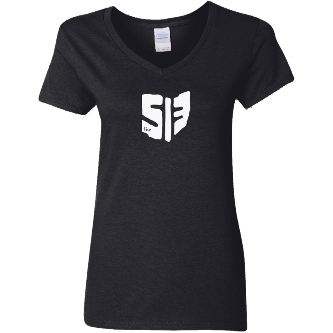 G500VL Ladies' 5.3 oz. V-Neck T-Shirt