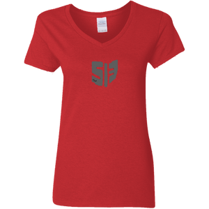 G500VL Ladies' 5.3 oz. V-Neck T-Shirt